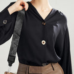 Monochrome Dinosaur Fossil Print Bag Strap