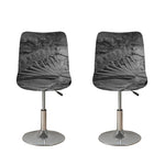 Monochrome Dinosaur Fossil Print Bar Stool Covers