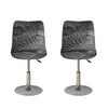 Monochrome Dinosaur Fossil Print Bar Stool Covers