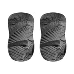 Monochrome Dinosaur Fossil Print Bar Stool Covers