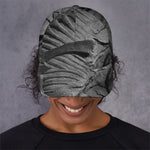 Monochrome Dinosaur Fossil Print Baseball Cap