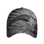 Monochrome Dinosaur Fossil Print Baseball Cap
