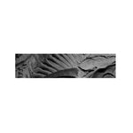 Monochrome Dinosaur Fossil Print Bed Runner