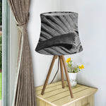 Monochrome Dinosaur Fossil Print Bell Lamp Shade