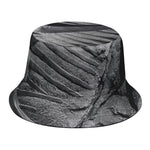 Monochrome Dinosaur Fossil Print Bucket Hat