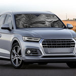 Monochrome Dinosaur Fossil Print Car Windshield Sun Shade