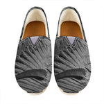 Monochrome Dinosaur Fossil Print Casual Shoes