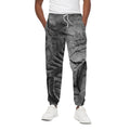 Monochrome Dinosaur Fossil Print Cotton Sweatpants