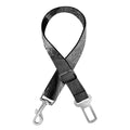 Monochrome Dinosaur Fossil Print Dog Seat Belt