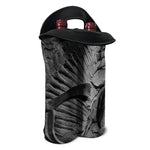 Monochrome Dinosaur Fossil Print Double Neoprene Wine Tote