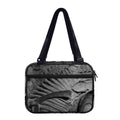 Monochrome Dinosaur Fossil Print Double Strap Bible Bag