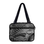 Monochrome Dinosaur Fossil Print Double Strap Bible Bag