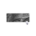 Monochrome Dinosaur Fossil Print Extended Mouse Pad