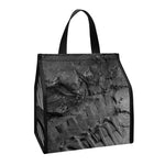 Monochrome Dinosaur Fossil Print Insulated Lunch Tote