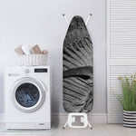 Monochrome Dinosaur Fossil Print Ironing Board Cover