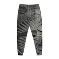 Monochrome Dinosaur Fossil Print Jogger Pants