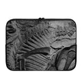 Monochrome Dinosaur Fossil Print Laptop Sleeve