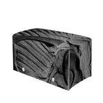 Monochrome Dinosaur Fossil Print Leather Tissue Box Cover