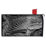 Monochrome Dinosaur Fossil Print Mailbox Cover