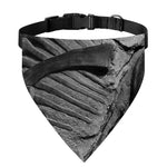 Monochrome Dinosaur Fossil Print Over The Collar Dog Bandana