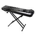 Monochrome Dinosaur Fossil Print Piano Keyboard Cover