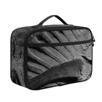 Monochrome Dinosaur Fossil Print Portable Lunch Bag