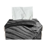 Monochrome Dinosaur Fossil Print Rectangle Tissue Box Cover