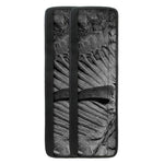 Monochrome Dinosaur Fossil Print Refrigerator Handle Covers