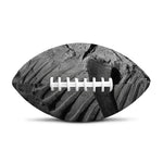 Monochrome Dinosaur Fossil Print Rugby Ball