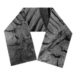 Monochrome Dinosaur Fossil Print Scarf