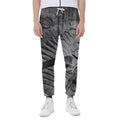 Monochrome Dinosaur Fossil Print Joggers