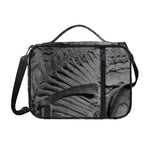 Monochrome Dinosaur Fossil Print Shoulder Strap Bible Bag