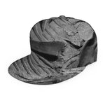 Monochrome Dinosaur Fossil Print Snapback Cap