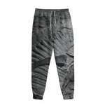 Monochrome Dinosaur Fossil Print Sweatpants