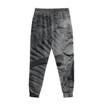 Monochrome Dinosaur Fossil Print Sweatpants