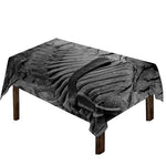 Monochrome Dinosaur Fossil Print Tablecloth
