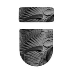 Monochrome Dinosaur Fossil Print Toilet Lid And Tank Cover Set