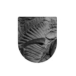 Monochrome Dinosaur Fossil Print Toilet Lid Cover