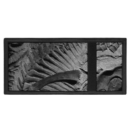 Monochrome Dinosaur Fossil Print Trifold Wallet