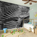 Monochrome Dinosaur Fossil Print Wall Sticker