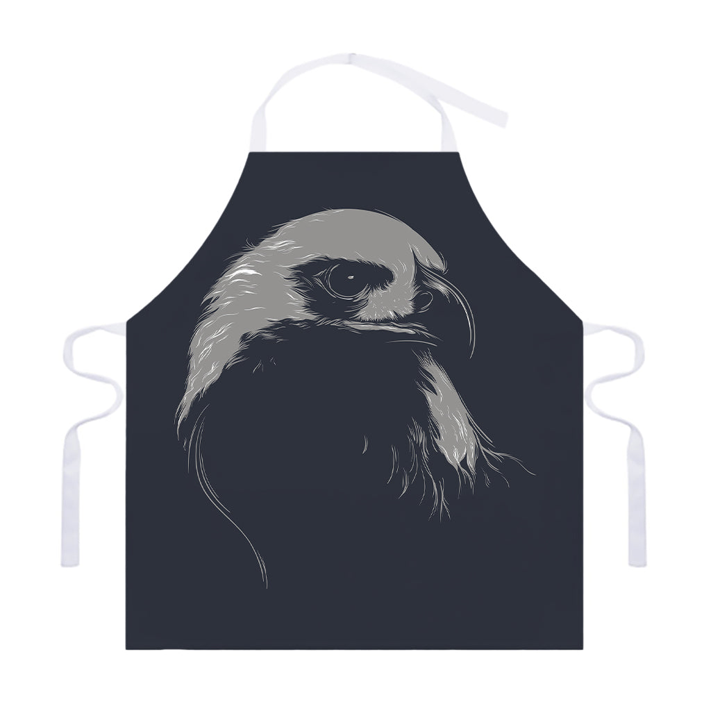 Monochrome Eagle Print Adjustable Apron