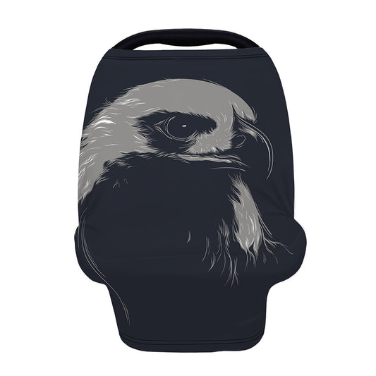 Monochrome Eagle Print Baby Seat Cover