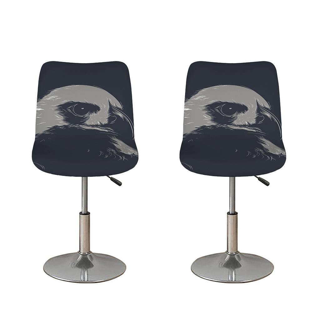 Monochrome Eagle Print Bar Stool Covers