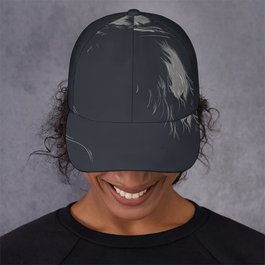Monochrome Eagle Print Baseball Cap