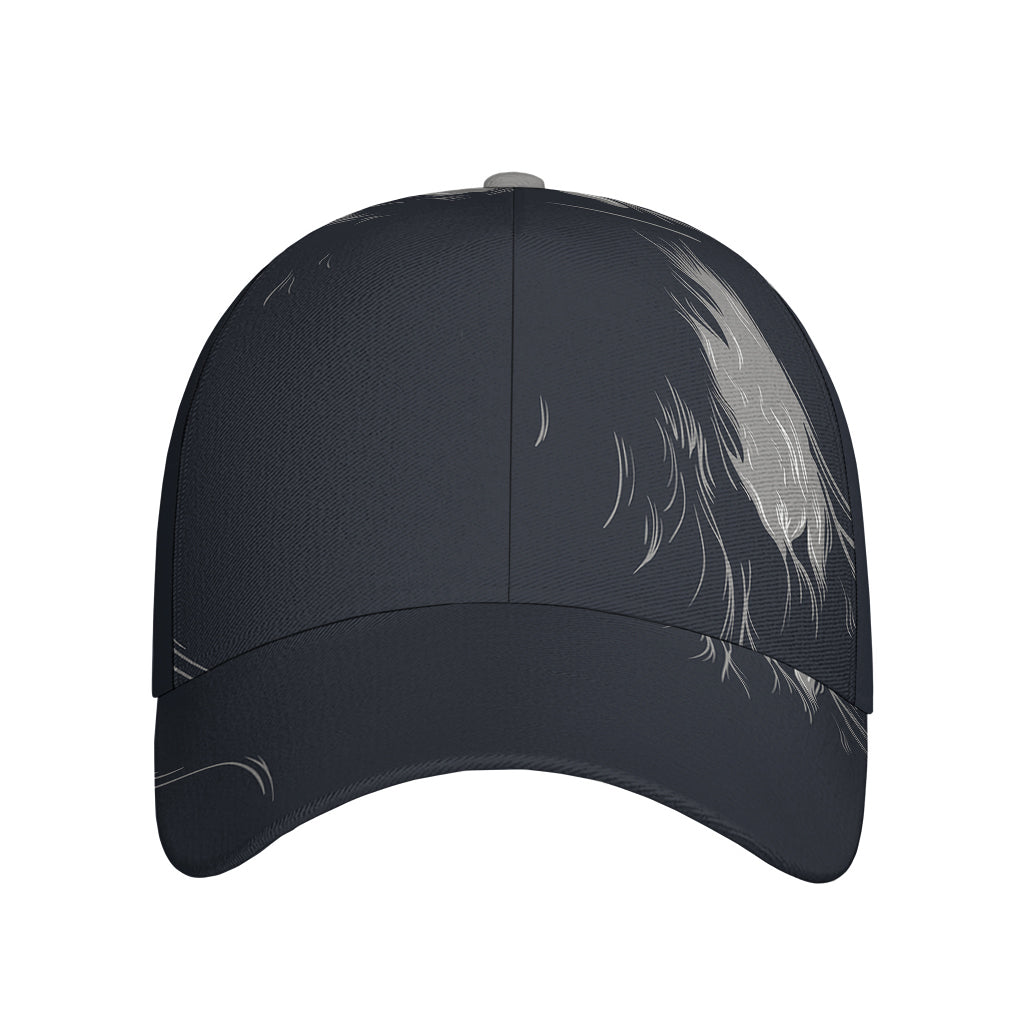Monochrome Eagle Print Baseball Cap