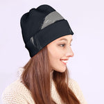 Monochrome Eagle Print Beanie