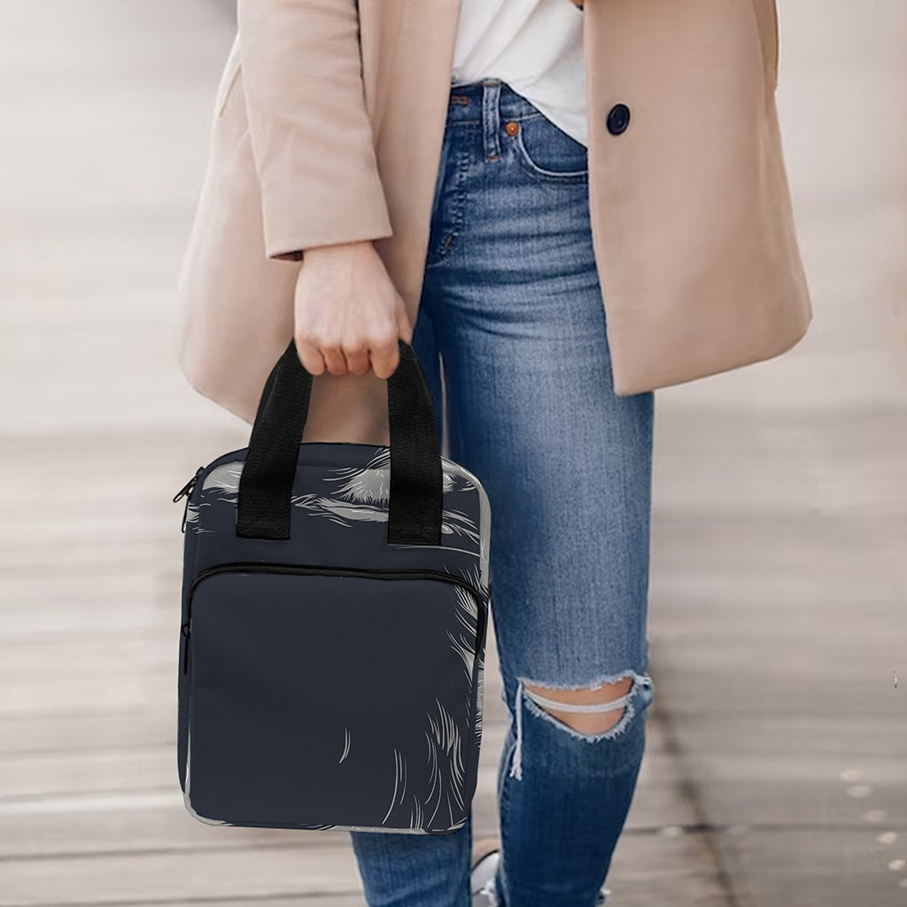 Monochrome Eagle Print Bible Tote Bag