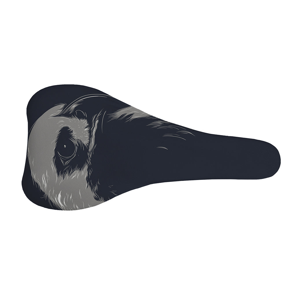 Monochrome Eagle Print Bicycle Seat Cover