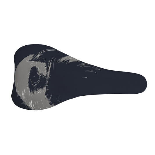 Monochrome Eagle Print Bicycle Seat Cover
