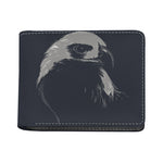 Monochrome Eagle Print Bifold Wallet
